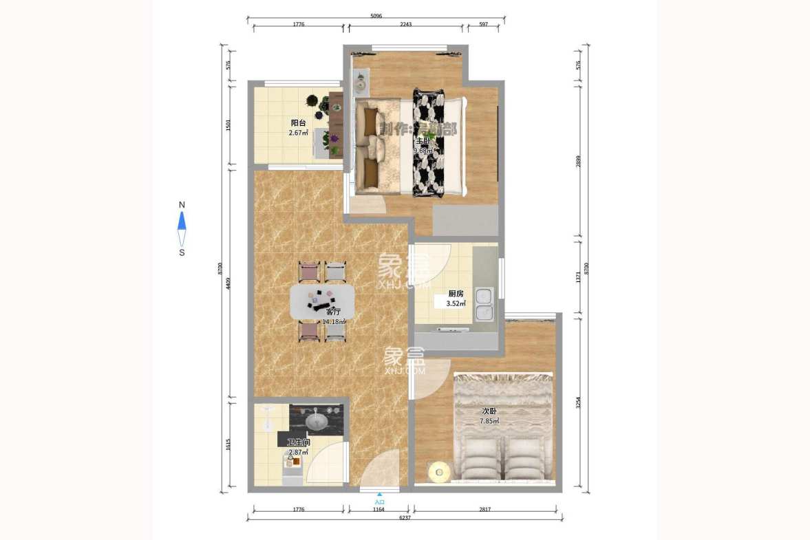 东上一品 1室1厅1卫 1600.0元/月 东上一品 1室1厅1卫 1600.0元/月户型图