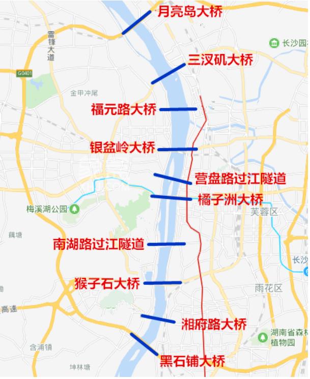 包括8座大桥以及2处过江隧道,加上兴联隧道就11个了