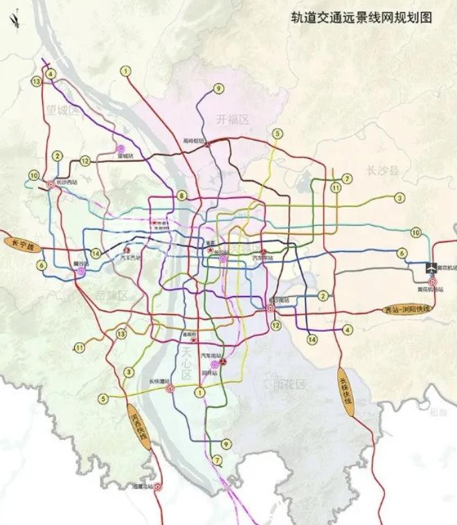 2022长沙轨道交通规划6号线6月底载客运营长浏长宁快线开建