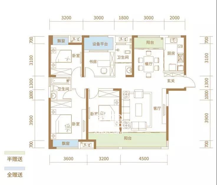 中建滨江府户型信息销售状态:在售待售售罄