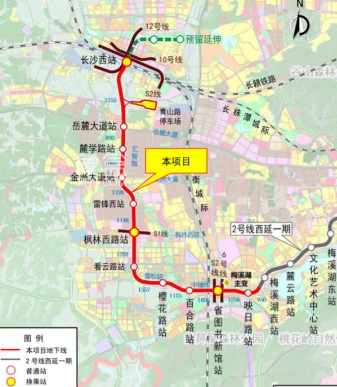 2022长沙轨道交通规划6号线6月底载客运营长浏长宁快线开建