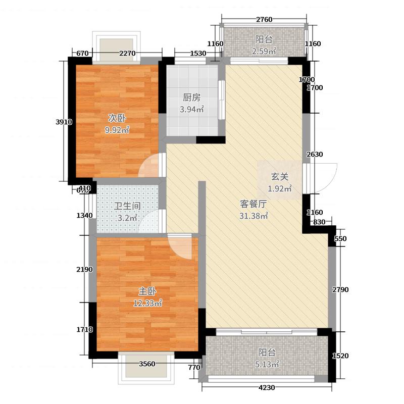 高峰安置小区  3室2厅2卫   1600.00元/月室内图1