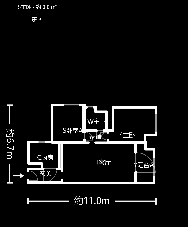 万科金域华府二期  2室2厅1卫    108.0万室内图1