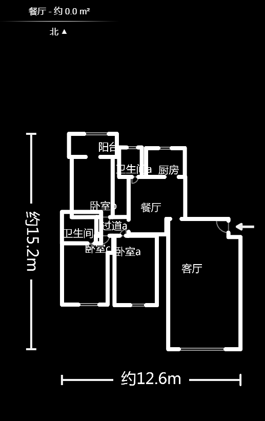 鑫天山城明珠  3室2厅2卫   63.80万室内图1
