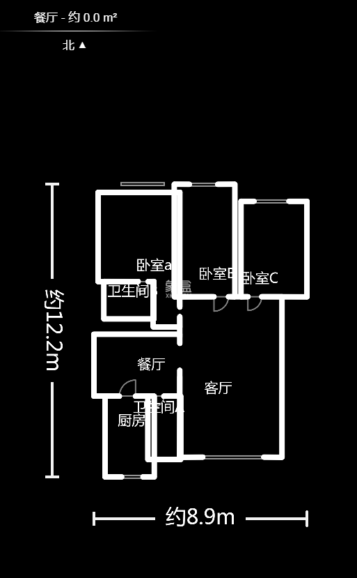 新城农博公寓  3室2厅2卫   80.00万