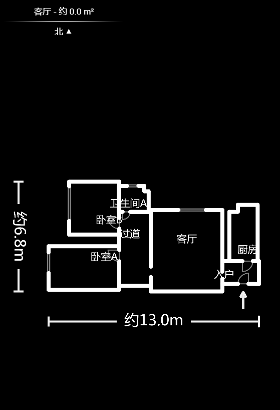 红区抽屉  2室2厅1卫   65.00万室内图1