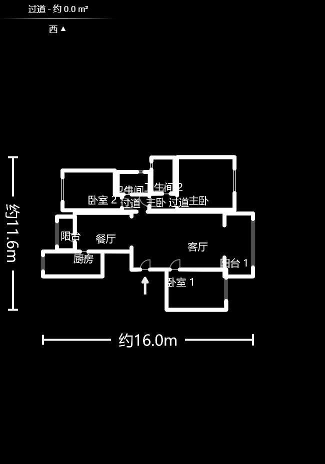 山语城一期  3室2厅2卫   109.00万室内图1
