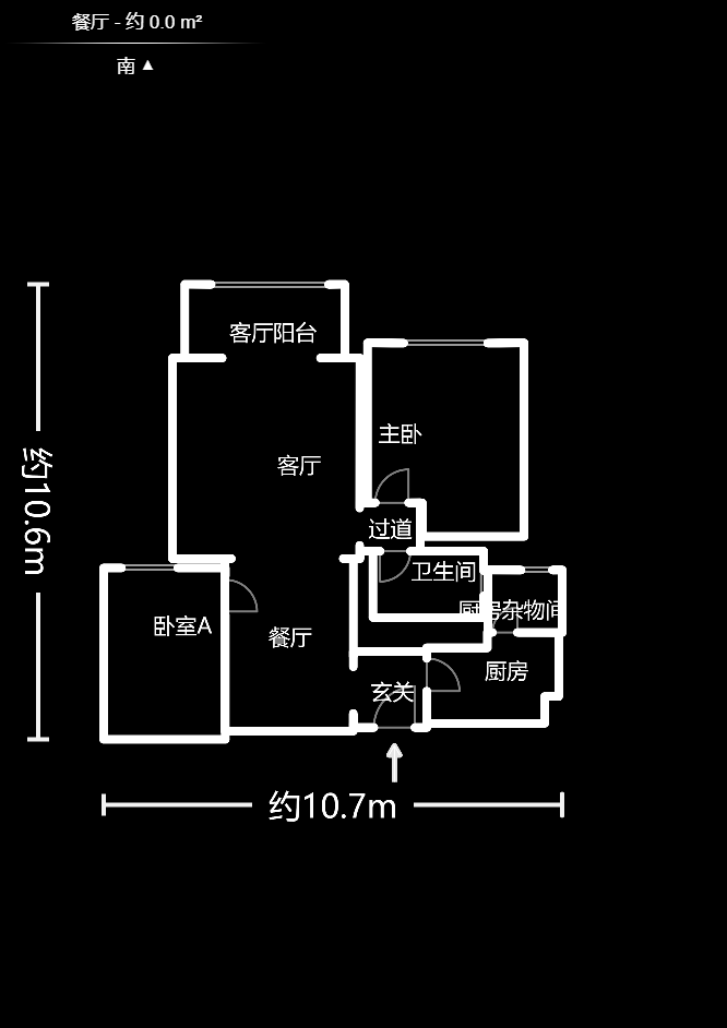 世茂铂翠湾一期  1室1厅1卫   1900.00元/月