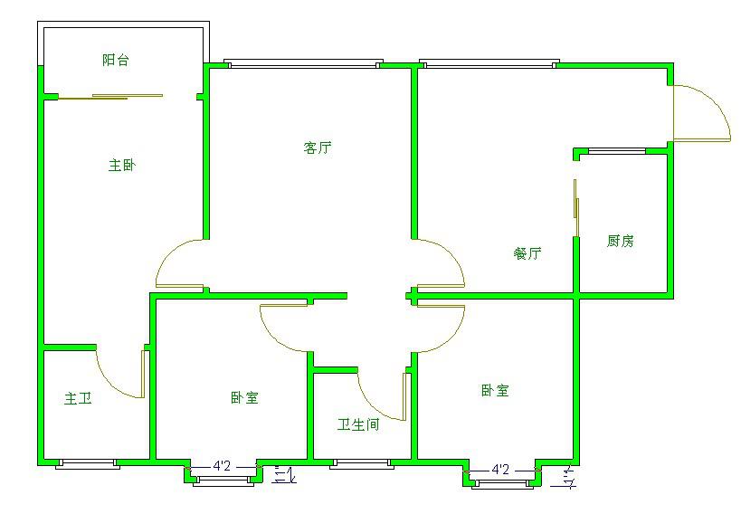 花样年.花好园  1室1厅1卫   35.00万户型图