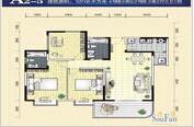 元益花园  3室1厅0卫   550.00元/月户型图