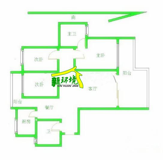 双玺  3室1厅1卫   115.00万室内图1