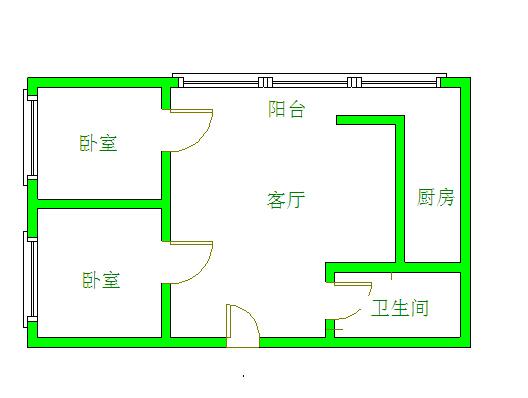贝森兴苑一期  2室1厅1卫   49.50万客厅