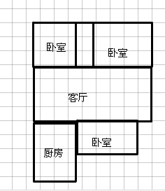 清溪雅筑  3室1厅1卫   2000.00元/月室内图1