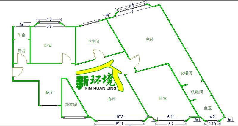 天合丶凯旋城  3室1厅1卫   168.00万客厅