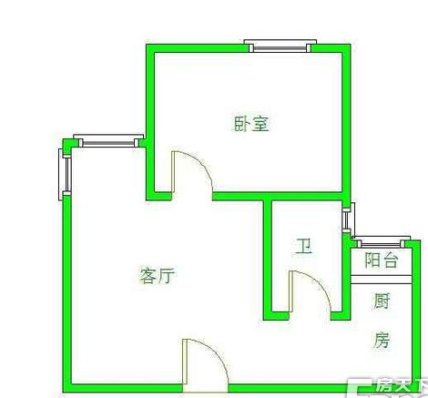 馨光华庭  1室1厅1卫   1400.00元/月室内图1