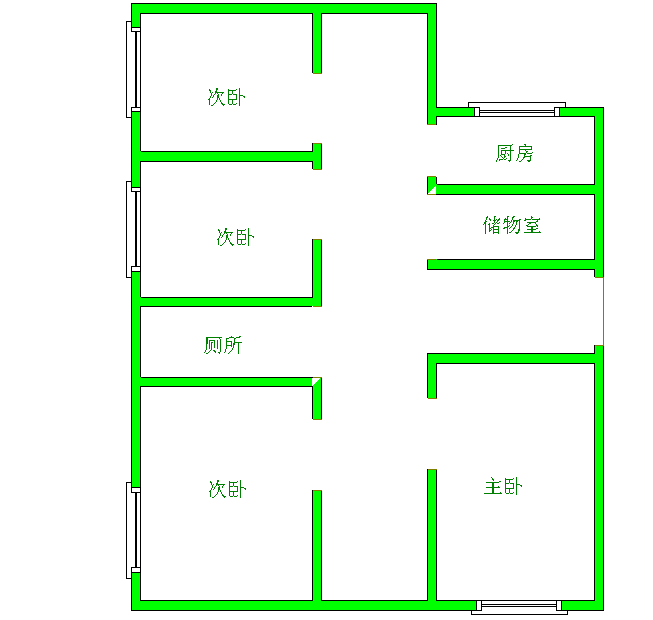 清河阳光  1室0厅1卫   500.00元/月室内图1