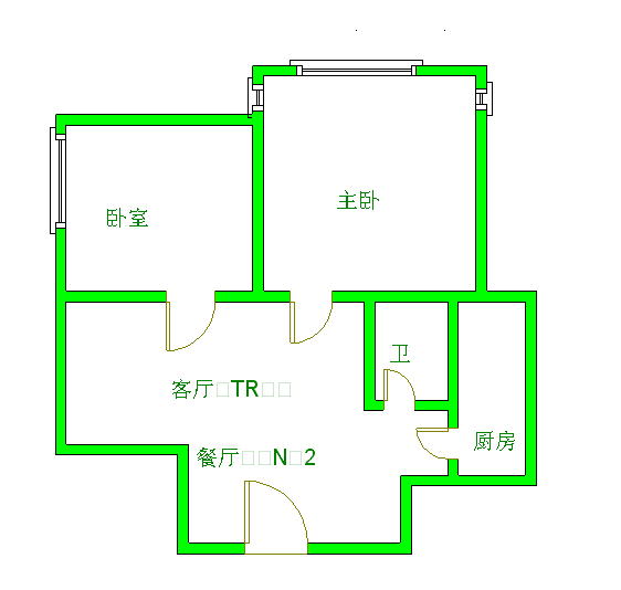 光华杏林  2室1厅1卫   2000.00元/月户型图