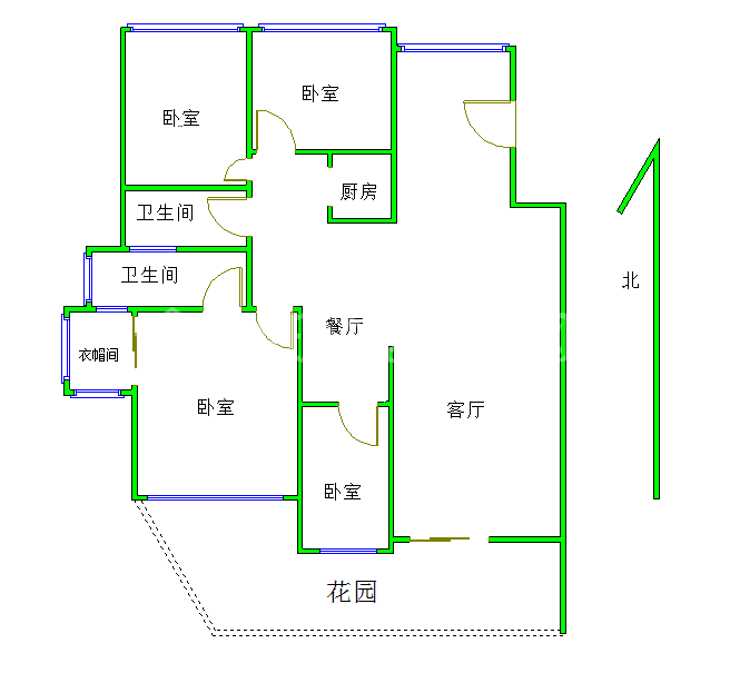 时代尊城  4室2厅2卫   350.00万