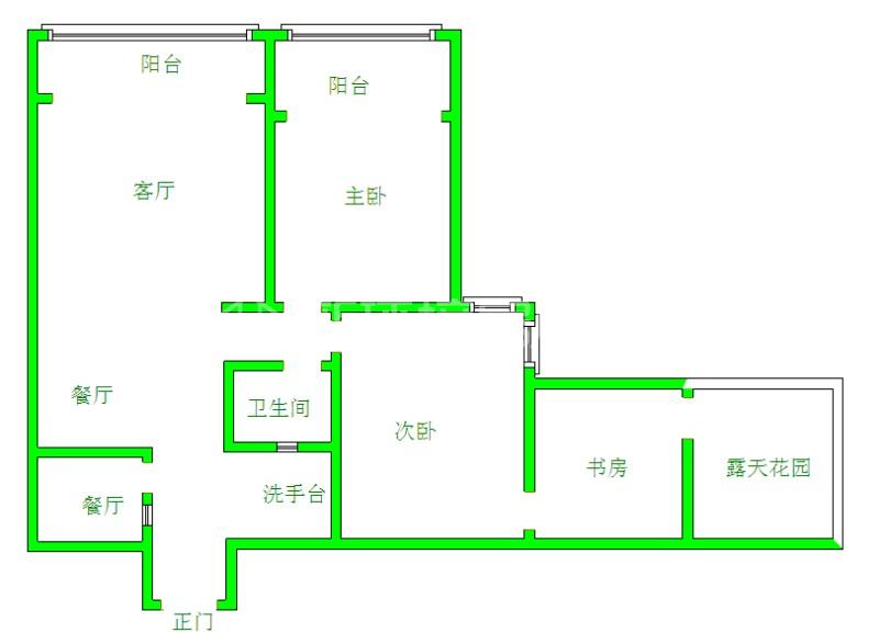 时代尊城  2室2厅1卫   263.00万