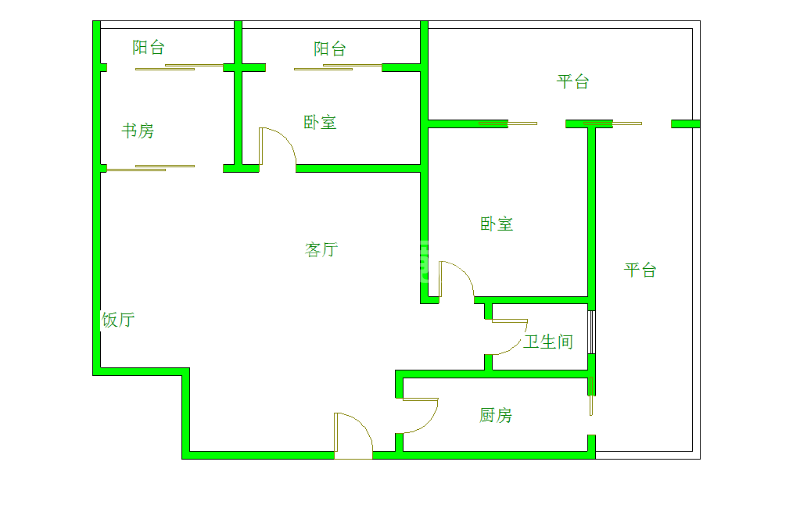 生活立方  2室2厅1卫   150.00万