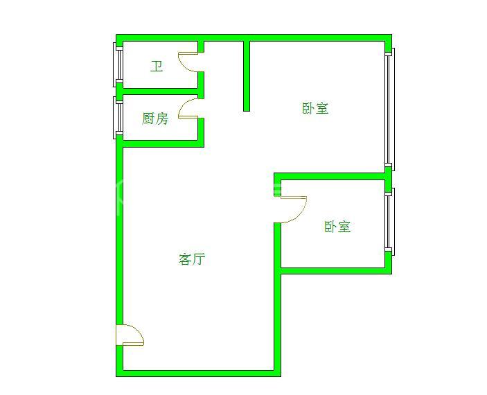 知贤坊  2室1厅1卫   2000.00元/月室内图1