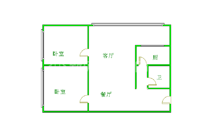 光华揽胜  2室2厅1卫   130.00万室内图1