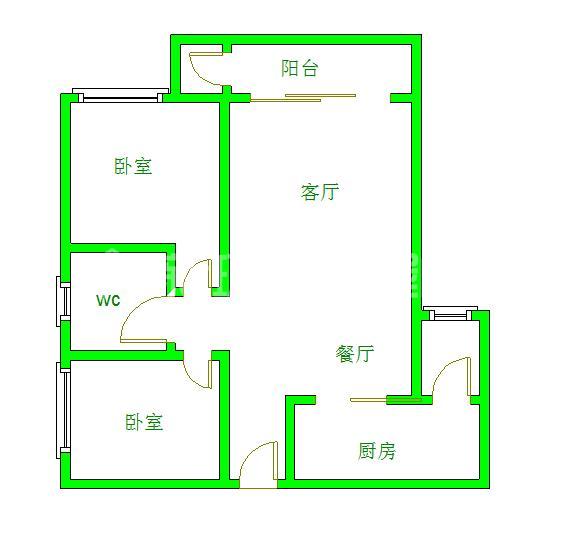 金沙西园四期  2室2厅1卫   3500.00元/月室内图1