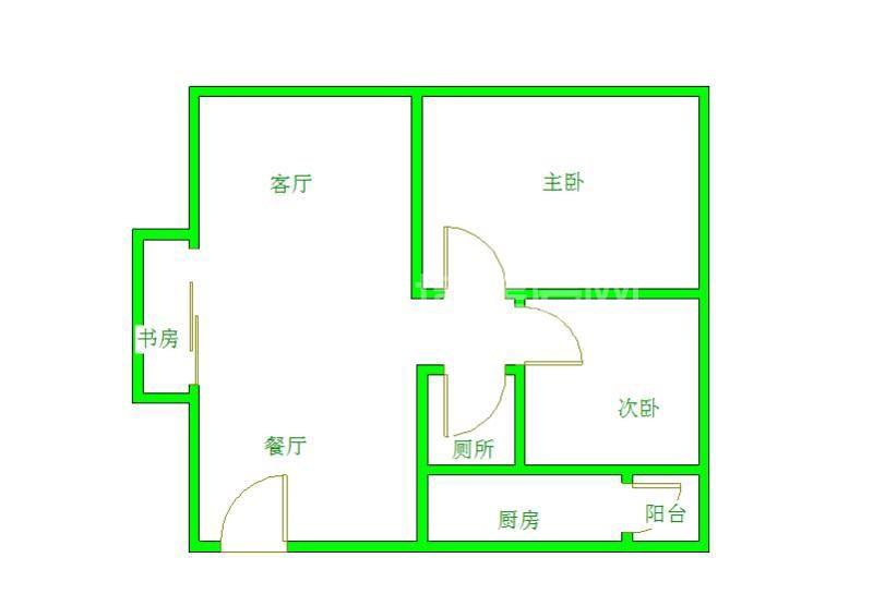 朗基龙堂  2室1厅1卫   2700.00元/月室内图1