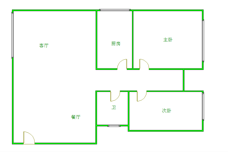 知贤坊  2室2厅1卫   2200.00元/月室内图1