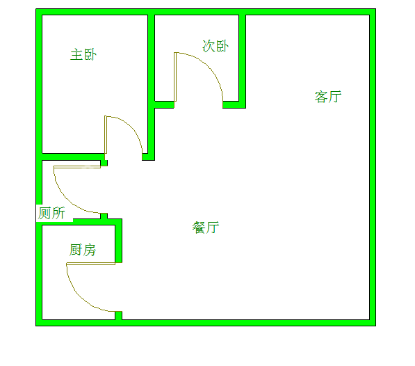 金地嘉年华城A区  2室1厅1卫   140.00万室内图1