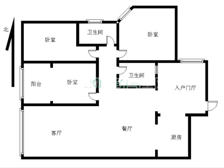 中铁丶西子香荷  3室2厅2卫   3500.00元/月室内图1