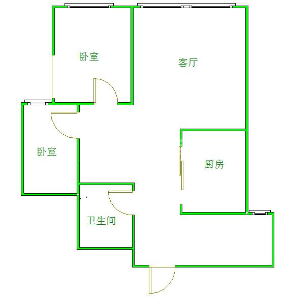 金阳易诚国际  2室2厅1卫   2300.00元/月室内图1