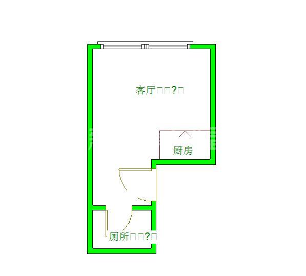 智地哥谭LOFT公寓  1室1厅1卫   1900.00元/月户型图