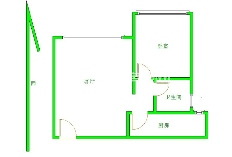 朗基龙堂  1室1厅1卫   1900.00元/月室内图1