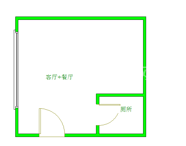 清凤时代城  1室1厅1卫   28.00万