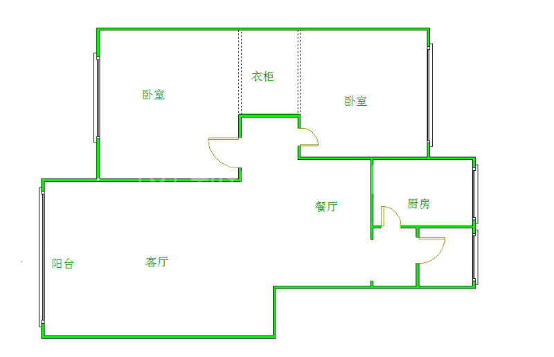 二十一世纪花园1期  2室2厅1卫   103.00万