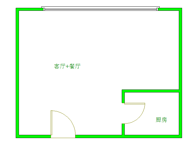 保利星座  1室1厅1卫   2050.00元/月室内图1