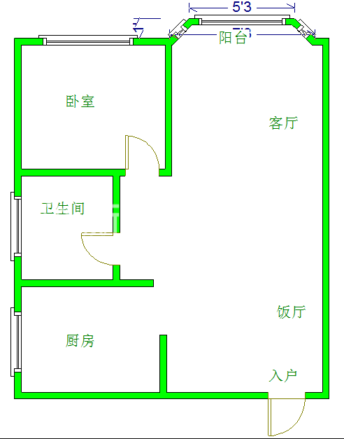 生活立方  1室1厅1卫   135.00万