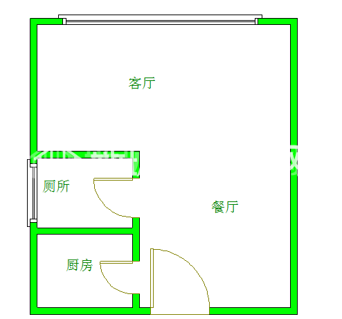 icon尚郡  1室1厅1卫   1800.00元/月室内图1