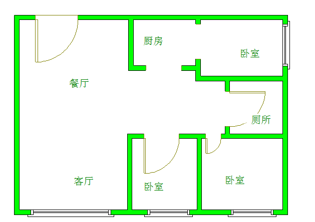 icon尚郡  3室2厅2卫   3200.00元/月室内图1