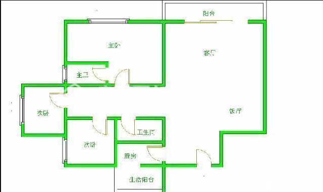 西锦渡  3室2厅2卫   320.00万