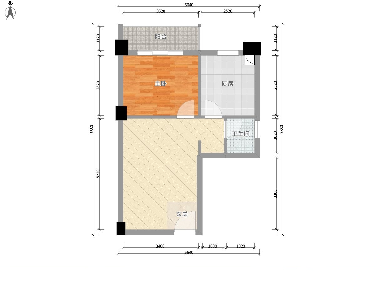 经泽新街坊  1室1厅1卫   1800.00元/月室内图1