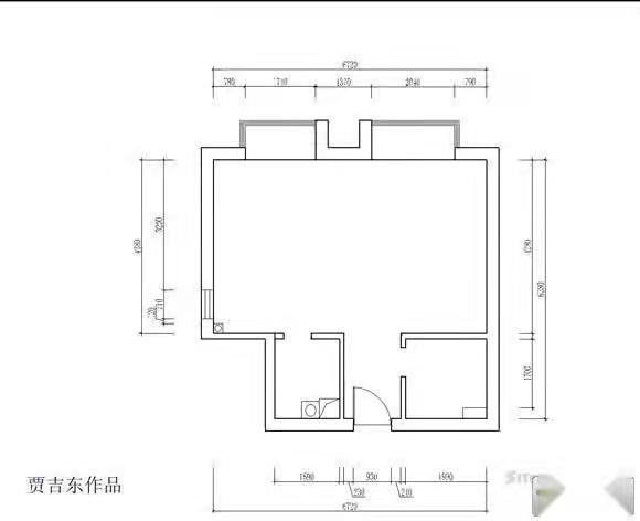 九华公寓  1室1厅1卫   1200.00元/月室内图1