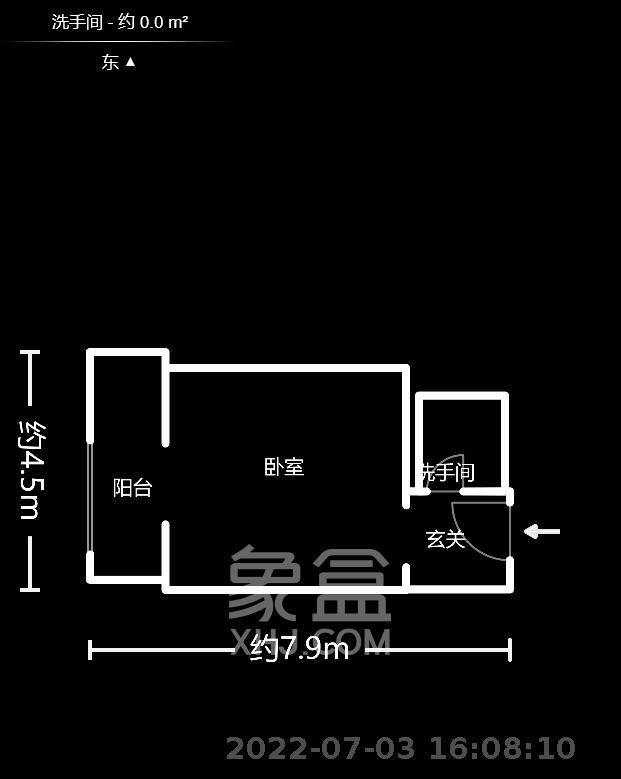 C-park天悦城（紫檀溪苑二期）  1室1厅1卫   38.00万室内图1