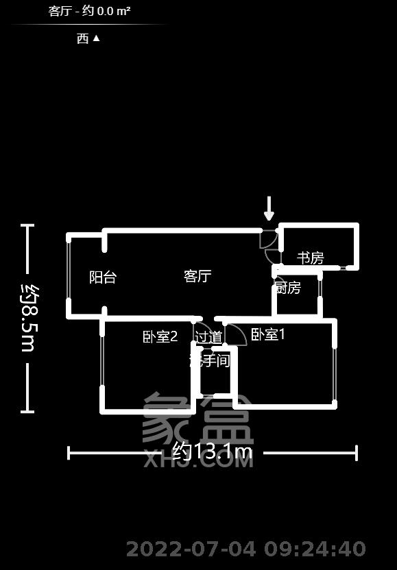 曙光领峰（曙光家园）  2室2厅1卫   112.00万室内图1