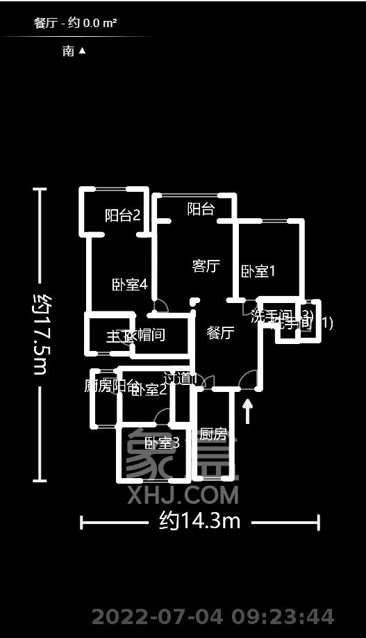 锦绣世纪  4室2厅2卫   240.00万室内图1