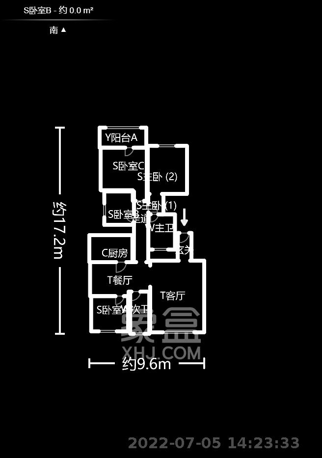 工贸大厦  3室2厅1卫   3000.00元/月室内图1