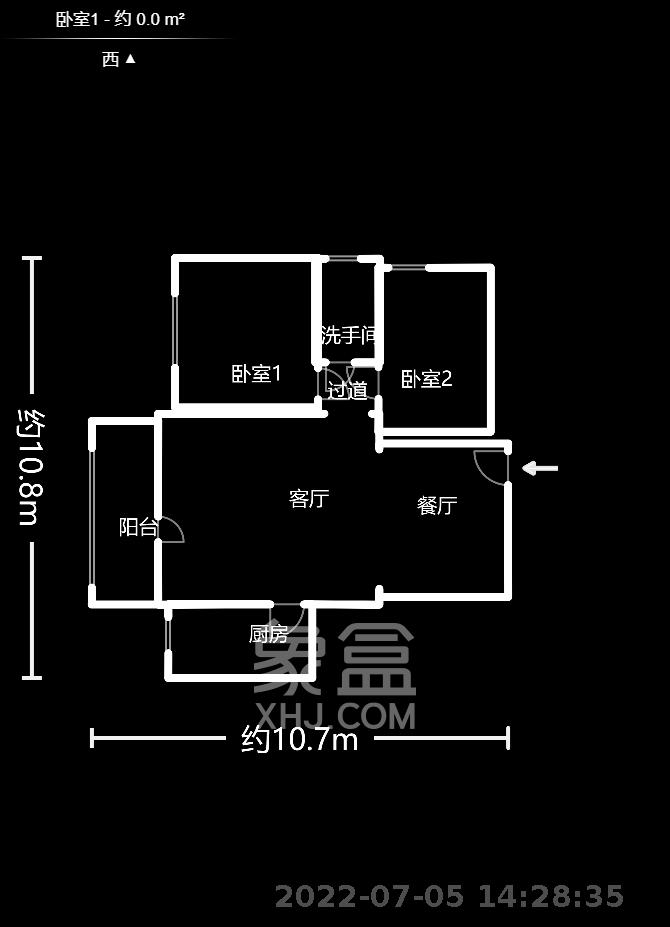 桔园经典  2室1厅1卫   89.90万