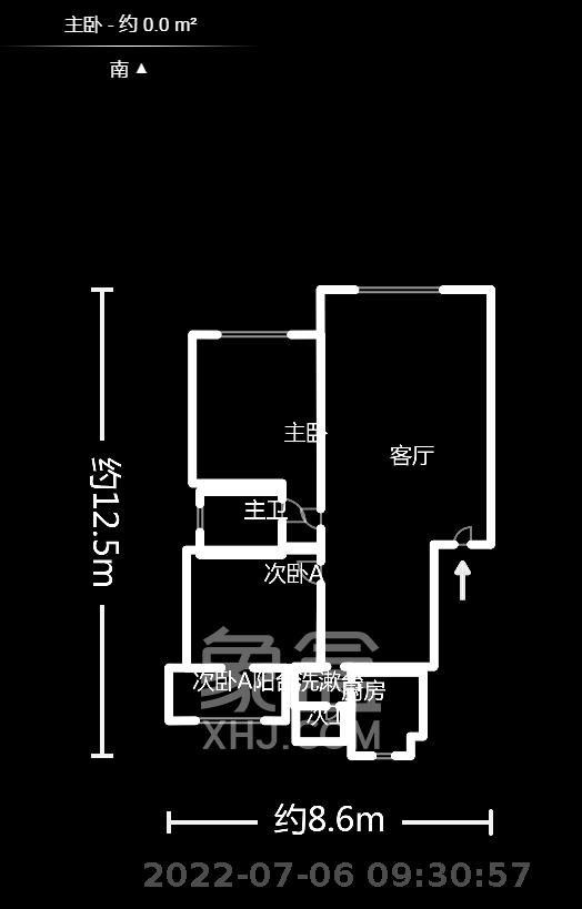金秋小区  2室2厅2卫    85.0万室内图1