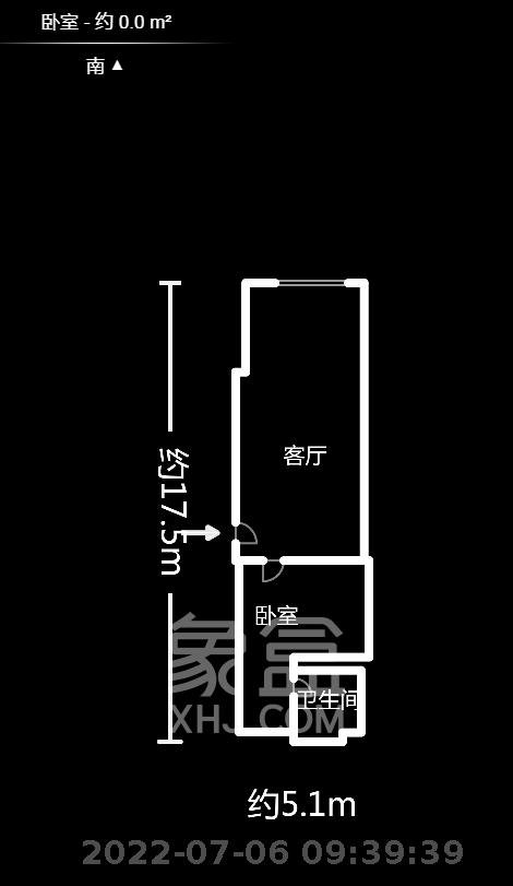 嘉盛国际广场  1室1厅1卫   6000.00元/月户型图